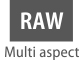 Формат RAW с различным соотношением сторон
