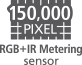 RGB + инфракрасный датчик замера экспозиции с разрешением 150 000 пикселей