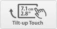 7.1cm 2.8in Touch Tilt LCD 4:3